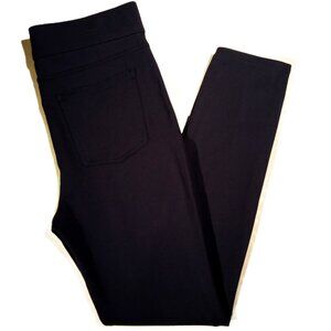 SPANX Pants  sz Lge  Navy Blue  Style 20214R  Ponte Ankle  Pull-On  Pockets  EUC